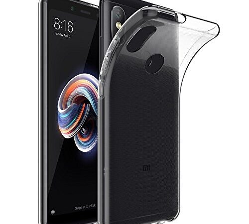 Cover in Gel TPU Trasparente per XIAOMI MI 6X y XIAOMI MI A2, Ultra Sottile 0,33 mm, Morbido Flessibile, Custodia Silicone