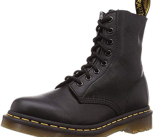 Dr. Martens Pascal Buttero, Bovver Boots Donna, Nero Black Virginia, 37 EU