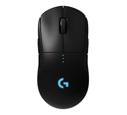 Logitech G PRO Mouse Gaming Wireless, Sensore HERO 25K, 25.600 DPI, RGB, leggero, Progettato ‎per eSport, 4-8 Pulsanti Programmabili, POWERPLAY-compatibile, PC/Laptop, Nero