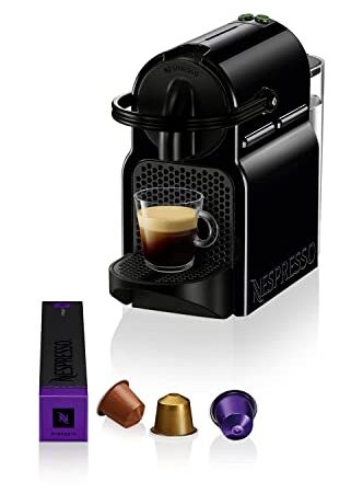 Nespresso Inissia EN80.B, Macchina da caffè di De'Longhi, Sistema Capsule Nespresso, Serbatoio acqua 0.7L, Nero