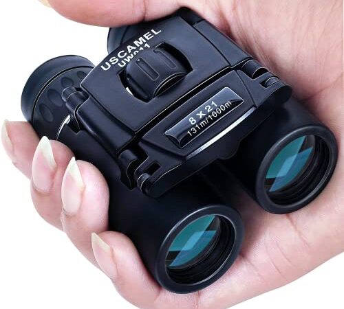 USCAMEL Mini Binocolo, Alta Potenza Alta Definizione, Lenti da 1000x Militari per Visione di Concerti