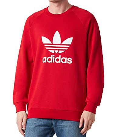 adidas IA4855 Trefoil Crew Maglia Lunga Better Scarlet L