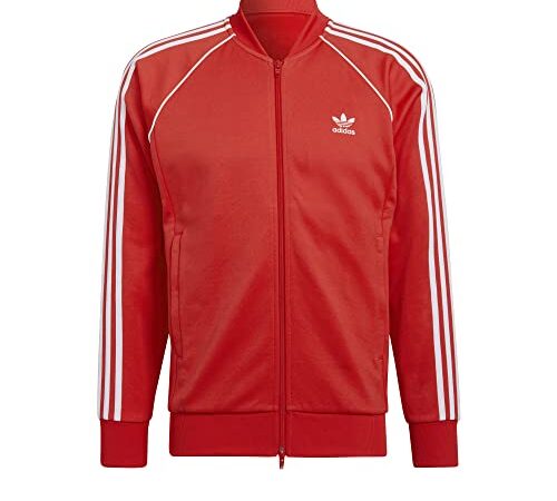 adidas SST TT P Blue, Maglia Lunga Uomo, Vivid Red, M