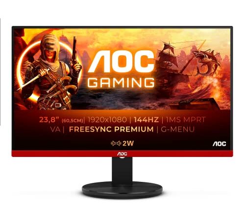 AOC Monitor 23.8" LED VA Gaming G2490VXA 1920x1080 Full HD Tempo di Risposta 1 ms Frequenza di Aggiornamento 144 (Hz)