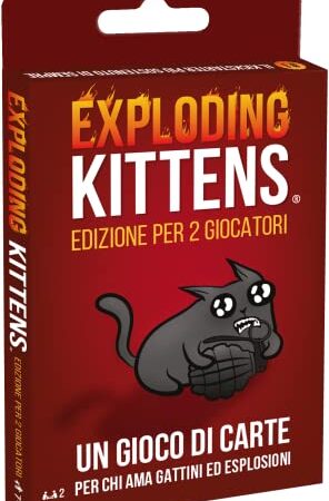 Asmodee - Exploding Kittens: Edizione per 2 giocatori, gioco da tavolo, party game, edizione italiana