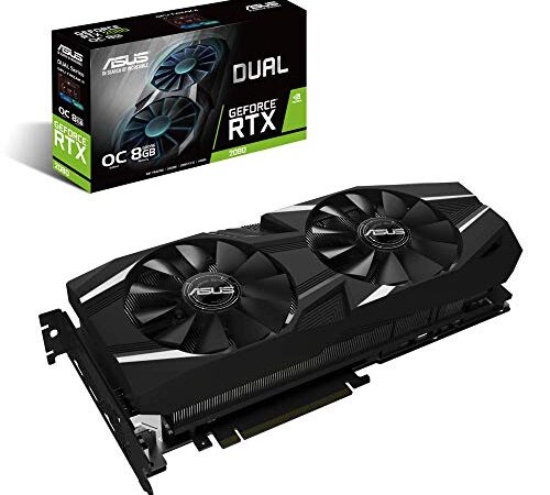 Asus DUAL RTX 2080 OC Edition 8 GB GDDR6 con dissipatore biventola per gaming 4K e VR