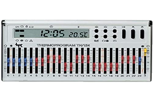 Cronotermostato elettronico giornaliero da parete bianco TH/124.01 BB