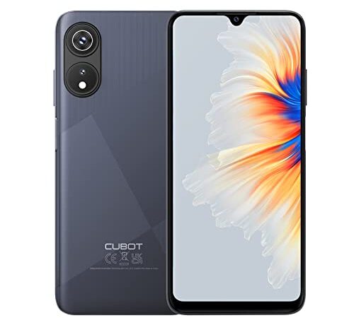 CUBOT P60 12GB RAM + 128GB ROM/256GB Smartphone, Android 12 Cellulare 6.52'' HD+, 5000mAh Batteria Octa Core Telefono Cellulari, Telecamere 20MP+8MP, Dual SIM 4G/Face ID/Fingerprint/GPS