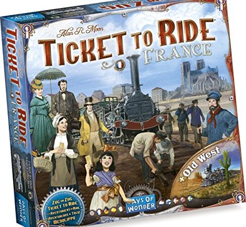 Days of Wonder , Ticket to Ride France Board Game EXPANSION , Ages 8+ , For 2 to 5 players , Average Playtime 30-60 Minutes