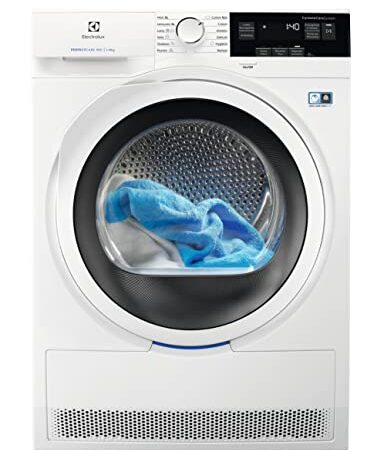 Electrolux PerfectCare 900 Asciugatrice EW9HY393, classe A+++, CycloneCare System, DelicateCare System, Pompa di calore, 9 kg, colore Bianco