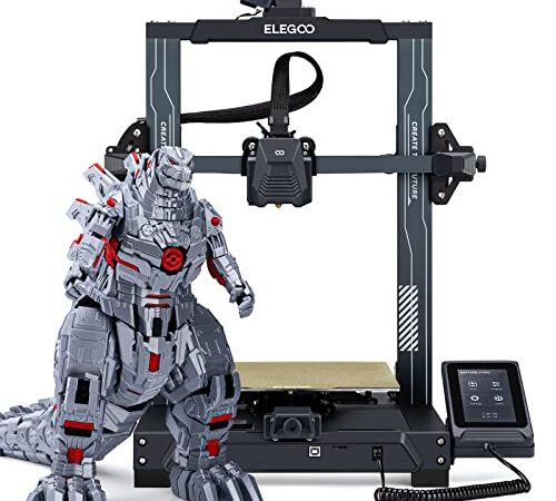 ELEGOO Stampante 3D Neptune 3 Pro FDM con Livellamento Automatico del Letto, Estrusore Diretto a Doppio Ingranaggio, Azionamento a Doppia Vite, Schermo Capacitivo Rimovibile, 225x225x280mm