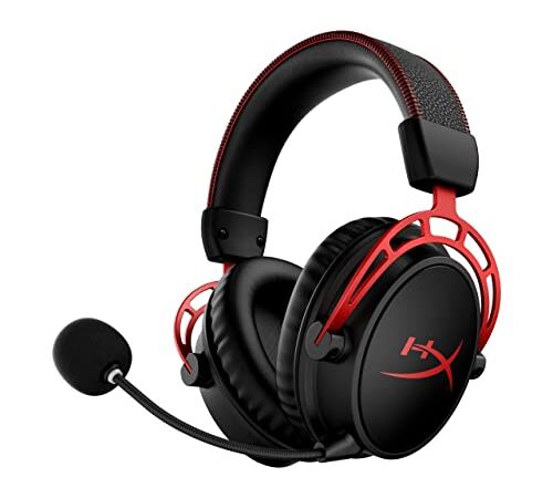 Hyperx Cloud Alpha Wireless Cuffie da Gaming per Pc, Autonomia Di 300 Ore, Dts Headphone:X Spatial Audio, Memory Foam, Driver a Doppia Camera, Microfono con Cancellazione Rumore, Telaio Alluminio