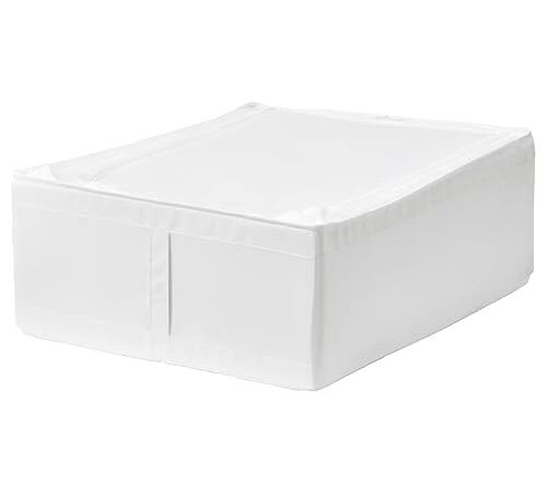 Ikea Casa panni Custodia portaoggetti, 44x55x19 cm (bianco), tessuto in poliestere riciclato (302.903.62)