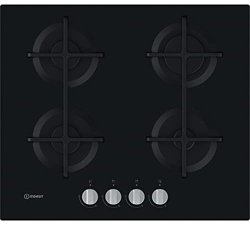 Indesit ING 61T/BK Black Built-in 59 cm Gas 4 zone(s)