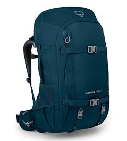 Osprey Europe Fairview Trek 50, Zaino Donna, Notte Jungle Blu, OneSize