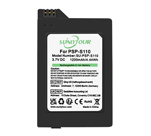 PSP-S110 Batteria, PSP S110 Batteria per Playstation PSP 2000 2001 2002 2003 2004 2005 2006 2008 3000 3001 3002 3003 3004 3005 3006 3008