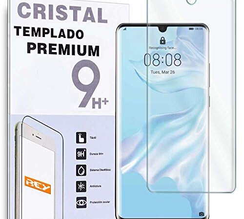 REY Pellicola salvaschermo 3D per Huawei P30 PRO, Trasparente, Vetro temperato, Copertura Completa, Pellicola Protettiva Protezione Schermo, 3D / 4D / 5D