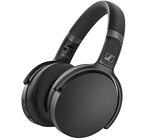 Sennheiser Hd 450Bt Cuffie Wireless/Bluetooth Con Cancellazione Attiva Del Rumore, Circumaurali, Nero