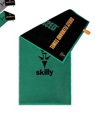 skilly FBT120 - Asciugamano da palestra - Asciugamano in Cotone - 120x50cm - Asciugamano da Palestra con Funzione Anti-scivolo - XL