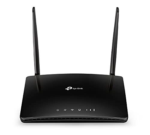 TP-Link TL-MR6400 Router 4G LTE fino a 150 Mbps, Wireless N300Mbps, Router WiFi con Sim, Porta LAN/WAN, Senza Configurazione, Antenne Staccabili, Modem 4G Sim, Parental Control, Rete Ospiti, QoS