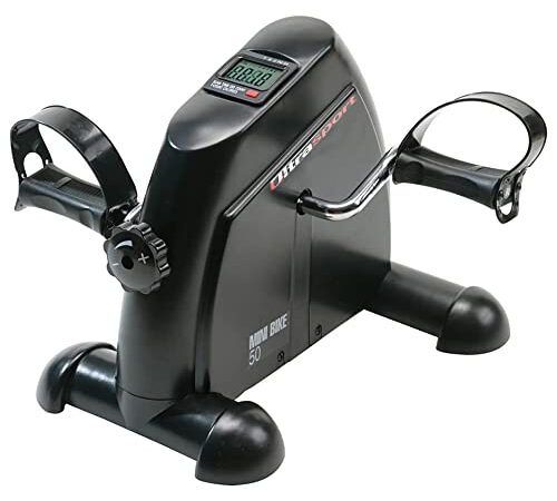 Ultrasport Mini Bici 50 senza maniglia, braccia e gambe allenatore, home allenatore, movimento allenatore, LCD display con computer funzione, ideale per potenziamento, Max. Peso utente fino a 100 kg