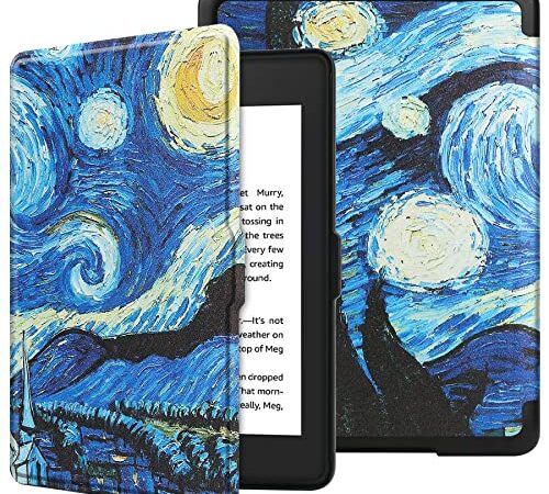 VOVIPO Custodia per il Nuovissimo Kindle Paperwhite da 6,8" (11a Gen-Versione 2021)-Cover in Pelle PU con Sveglia/Sonno Automatico-Si Adatta ad Kindle Paperwhite Signature Edition-Starry Sky