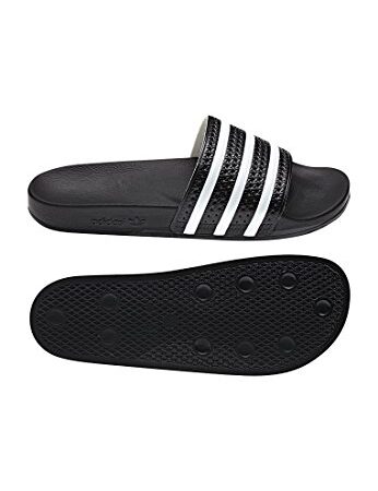 adidas Adilette, Slides Unisex - Adulto, Black White Black 280647, 37 EU