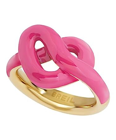 Breil Gioiello collezione B&ME, ANELLO da DONNA in STEEL AND ENAMEL colore GOLD misura 10 - TJ3398