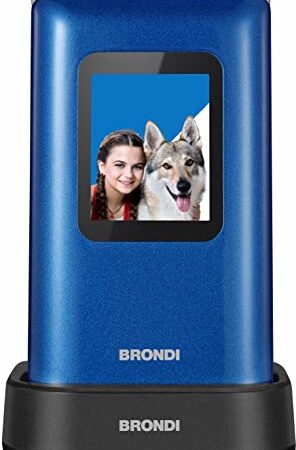 Brondi Chi Parla Amico Prezioso cellulare dual sim per aziani colore blue metal