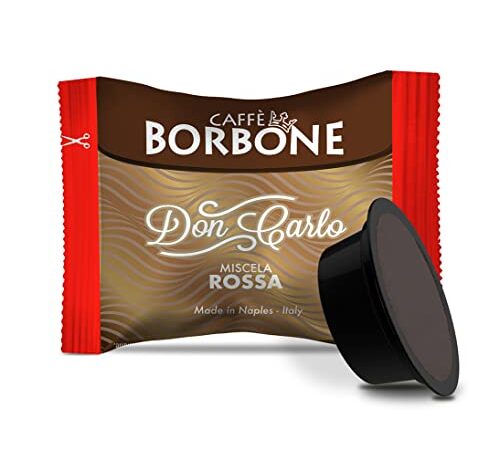 Caffè Borbone Don Carlo, Miscela Rossa - 100 Capsule, Compatibili con Macchine Lavazza®* A Modo Mio®* (1 confezione da 100)