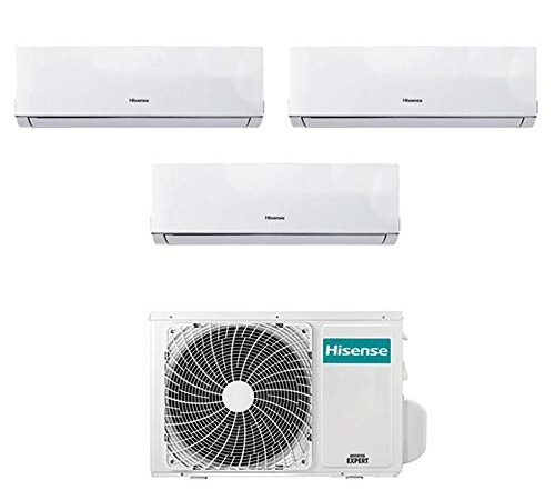 Condizionatore Climatizzatore Trial Split Inverter Hisense New Comfort 7000+7000+9000 7+7+9 Btu A++ 3AMW58U4SZD1