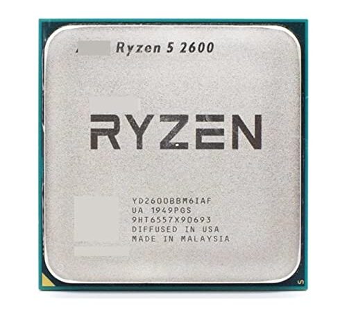 CPU Ryzen 5 2600 R5 2600 3,4 GHz 65W Processore CPU sei core a dodici core Socket AM4 Reattivo e potente