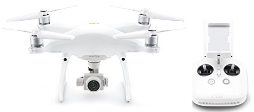 DJI - Drone Phantom 4 PRO V2.0 I Fotocamera da 20 MP e Video in 4K I Rileva e Evita Ostacoli I Tempo di Volo 30 Minuti I Leggero e Potente - Bianco