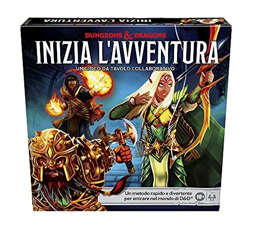 Dungeons & Dragons: Inizia L'Avventura - Gioco da Tavolo Fantasy e Collaborativo, Ambientazione D&D, 2-4 Giocatori, 10+ Anni, Edizione in Italiano