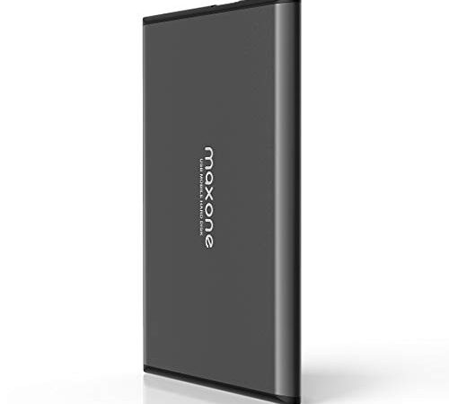 Hard Disk Esterno 500GB - 2,5" Ultrasottile Portatile USB3.0 Storage per Xbox，Ps4，Desktop, Laptop, MacBook, Chromebook Wii u,TV (Cielo grigio)