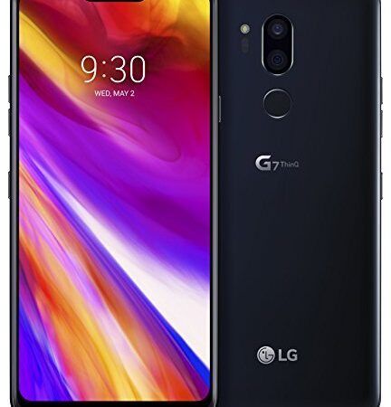 LG G7 smartphone con Display FullVision 6.1'', batteria 3000mAh, Audio Boombox e Quad-DAC, doppia fotocamera 16MP, Octa-Core 2,8GHz, 64GB/4GB RAM, Android 8, Aurora Black [Italia]