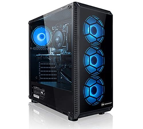 Megaport PC Gaming AMD Ryzen 5 4500 6x 3.6GHz • Nvidia GeForce RTX 3060 12GB • 16GB 3200MHz DDR4 RAM • 1TB M.2 SSD • WiFi • pc fisso • pc gaming assemblato pc da gaming