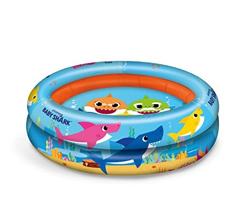 Mondo 2 Ring Pool, Piscina Gonfiabile Unisex Bambini, Azzurro Arancione, Diametro 100 centimetri