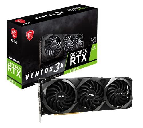 Msi Geforce Rtx 3080 Ti Ventus 3X 12G Oc Scheda Video Gaming, Nero