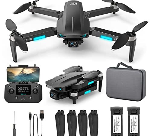 NMY GPS Drone con Telecamera 4k, Drone Professionale, 5G WIFI, Drone con Ritorno Automatico, Seguimi, Volo Circolare, 40 Minuti di Volo con 2 Batterie