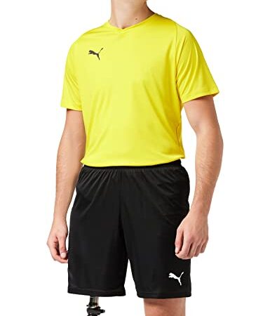 PUMA Liga Shorts Core With Brief, Pantaloncini Uomo, Nero (Puma Black/Puma White), L