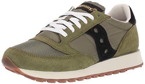 Saucony Jazz Original Vintage, Scarpe da Ginnastica Uomo, Verde/Nero (OLV/BLK), 43 EU