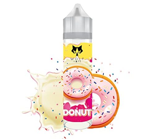 WOLF Aroma Concentrato Donut 20ml (Singola Unità) Aroma da Diluire Made in Italy Flacone Chubby 60ml